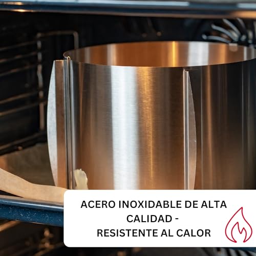 Molde para tartas regulable Westmark para evitar desbordes al hornear 4