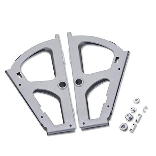 UUMFP 2 peças de moldura de dobradiças para armário de gaveta de sapatos, acessórios de substituição de prateleira móvel dobrável, ferragens para cozinha, sala de estar (cor: Grey, tamanho: 1 Layers)