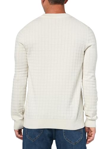Hugo Men's Grid Pattern Cotton Knit Sweater2