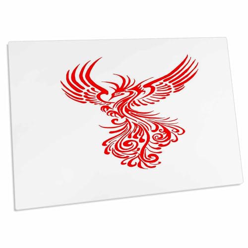 3dRose desk pad con criatura fénix en vuelo artístico