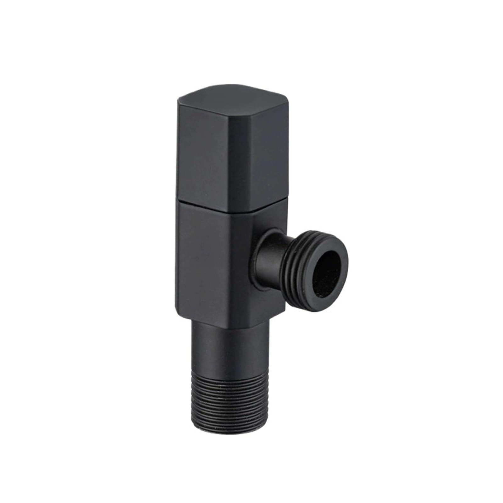 Bvhisehp Black Thickened Brass Angle Valve Explosion Proof Hot Cold Water Stop Valve Universal Toilet Pipeline Fitting(Black)