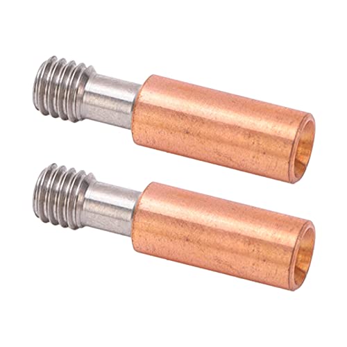 3D Printer Throat Nozzle, All Metal Ti Alloy And Copper Bimetal Throat Nozzle 2Pcs for Ender 3, 3 V2, 3 Pro Heat Break Throat with Easy Installation for 3D Printing (4.1mm