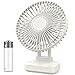 EasyAcc Ventilateur de table sans fil, 6700 mAh - USB - Silencieux - Ventilateur portable - 3 niveaux réglables de 90 ° - 5,5 à 23 h - Pour bureau, maison, bureau