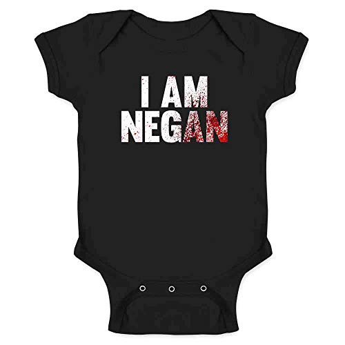 I am Negan Horror Zombie Halloween Cosplay Infant Bodysuit Black 6M