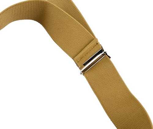 Image of Suspenders for Men Y Back Adjustable Elastic with Strong Clips 47 Inches
