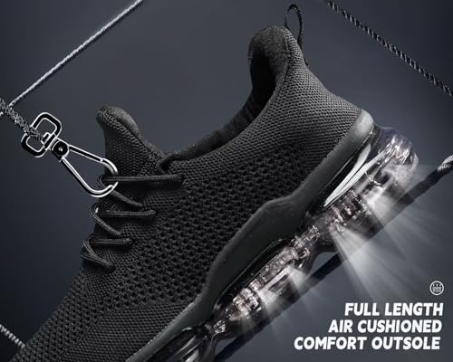 Image of Men's Air Running Shoes Non Slip Workout Casual Sport Shoes for Men Basketball Sneakers Fashion Tennis Sport Fitness Cross Trainers