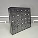 FixtureDisplays® Recess Wall Mount Cell Phone Storage Locker, 25 Doors, Front Admin Access, Resettable Combination Locks 37.4