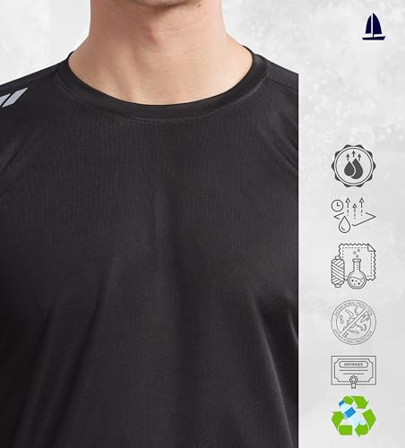 Image of Men's Regular Fit Quick-Dry Active T-Shirt for Gym & Sports - Stylish, Comfortable, and Perfect for Workouts & Everyday Wear