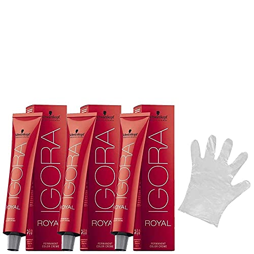 Kit 3 Coloração Schwarzkopf Igora Royal 7.77 60ml