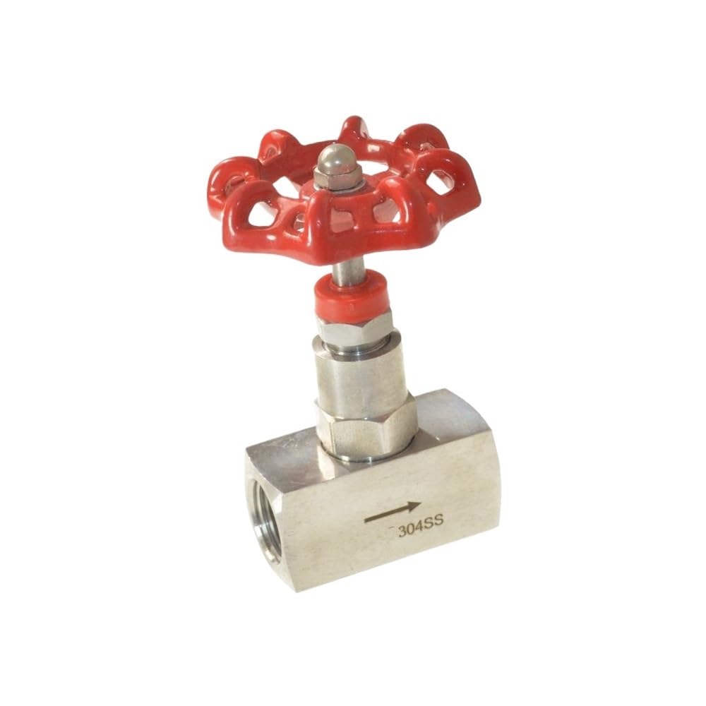 AARTERZZA Female 304 Stainless Steel Needle Globe Valve Rigidity Seal Valve(DN10)