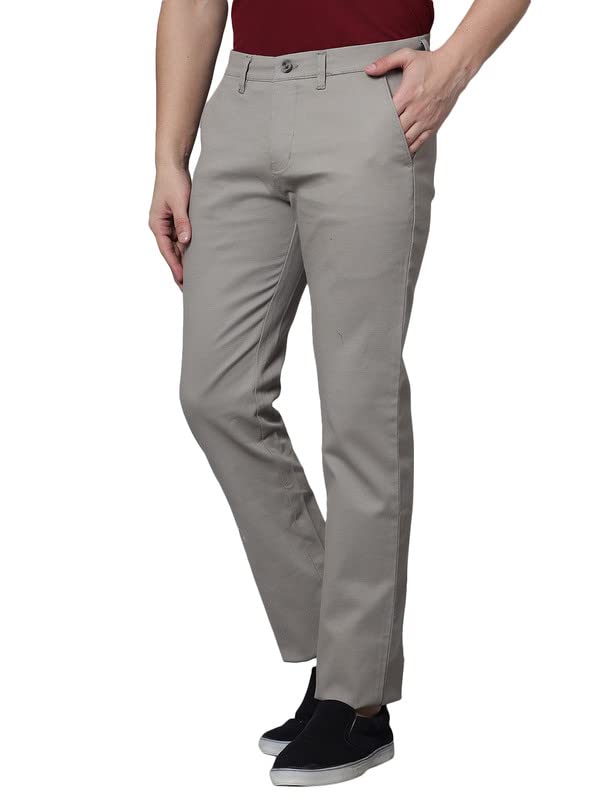 Image of Cantabil Black Solid Non Pleated Regular Fit Mid Rise Formal Trouser for Men | Formal Pants for Men | Formal Wear Regular Fit Trouser for Men (P MTRC00086)