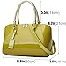 XingChen Glossy Women Handbag Patent Leather Large Size Top-Handle Bag Shiny Shoulder Bag Tote Evening Purse Party Satchel