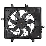 TRQ Radiator Cooling Fan Assembly Compatible with 2001-2005 Chrysler PT Cruiser CH3115118