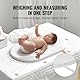 VEVOR Babywaage, digitale Säuglingswaage mit Maßband, Kleinkindwaage zur Gewichts- und Größenverfolgung – mit Hold- und Tara-Funktion, 5 Einheiten für Babys, Haustiere, 40 kg Tragkraft