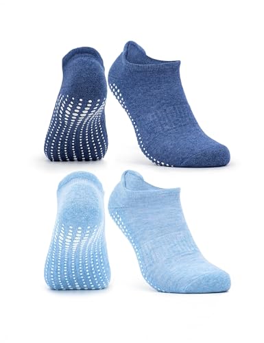 Occulto korta yoga strumpor kvinnor & män 2-4 pack (modell: Mady) 2 pack | Marin-Blå 35-38