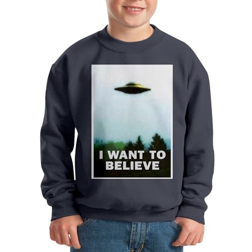 Sweatshirt enfant alien robuste ne déteint pas pull ovni durable