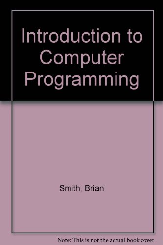 Introduction to Computer Programming view 2