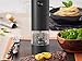 Macina Sale e Pepe e Spezie, Controllo Grana Regolabile, Luce LED Integrata, Dispositivo Elettronico Moderno Elegante, Universale Cucina Motore Silenzioso, Facile da Usare (NERO CLASSIC NO LED) immagine