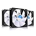 AABCOOLING Super Silent Fan 9-92mm Ventilateur pour Boîtier PC Silencieux et Efficace avec 4 Pads Anti Vibrations, 12V, Ventilation PC, 9cm, Ventilo PC, Fan PC, 13,6 DB, 58 m3/h - 3 Pièces