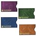 ID Stronghold - RFID Blocking Sleeves - Passport and Credit Card Protector Sleeves - Identity Theft Protection (Leatherlook)