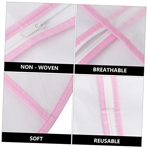 1Pc Nonwoven Wedding Dress Garment Bag Protective Storage for Gowns Long Trim for Travel and Home Use for Bridal Shops and Wedding Events2