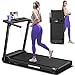 Treadmill with Handles, 2025 Upgraded Small Treadmills Home, Portable Electric Treadmills for Home 300 lbs Capacity,Walking Pad Treadmill,Lightweight Folding Foldable Walking Pad with LED Display
