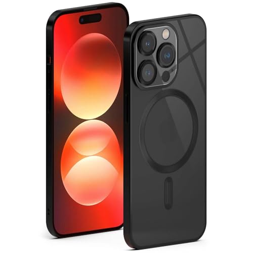 Coque iPhone 14 Pro transparente magnétique avec protection caméra intégrée et charge induction MagSafe