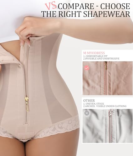 M MYODRESS Fajas Colombianas Moldeadoras Shapewear for Women Body Shaper Tummy Control Post Surgery Compression Garment4
