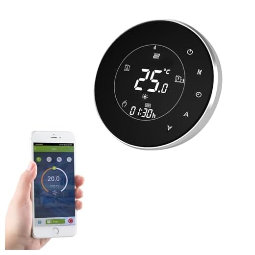 Qiumi Termostato WiFi inteligente controlador de temperatura para calefacción por suelo radiante eléctrico funciona con Amazon Alexa, Google Home IFTTT 16A