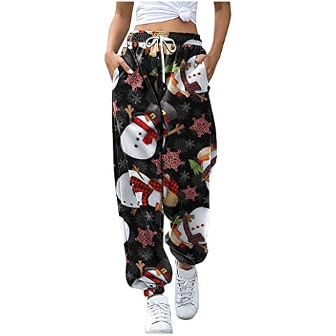 Clode Women's High Waist Christmas Joggers Cover