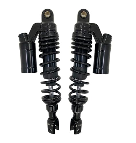 Amortisseur moto pour réduire les chocs et vibrations suspension 340mm universelle noire