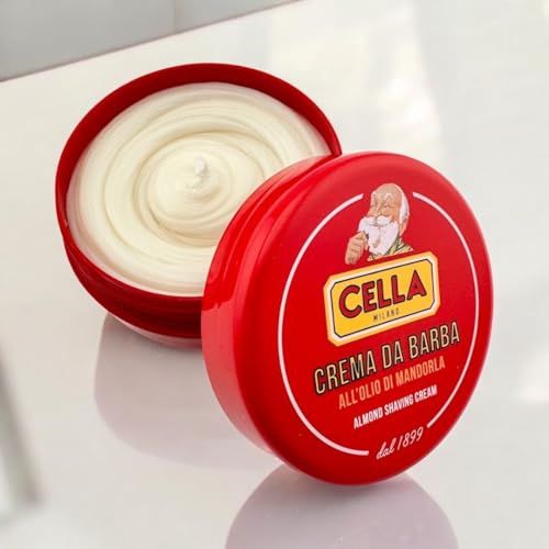 Cella Milano Classic Almond Shave Cream/Soap with Tallow, 150 gm, Made in Italy, A favorite of European Barbershops for 125 Years - Image 3