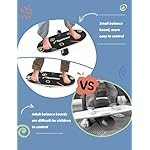 Sportneer Balance Board Kids Wooden Wobble Board for Kids, Safe and Sturdy Balance Trainer, Kids Balance Board for 3-5 6-12 (With Semi-circular Wobble Blocks) - Image 2