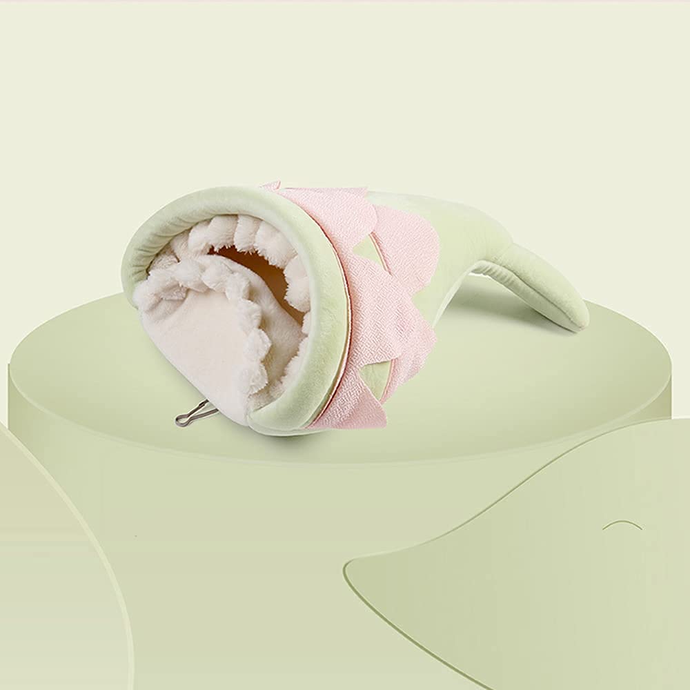 Nid Oiseau Cage Perruche Nid Canaris Nid de Mouche Nid d'hiver en Coton Chaud Petit nid d'animal de Compagnie Mini nid de Hamster de Poisson à Grande Bouche 809(Color:Gray)