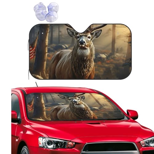Parasol de Coche de Caza de Ciervos Paraguas Protector Térmico para Camión
