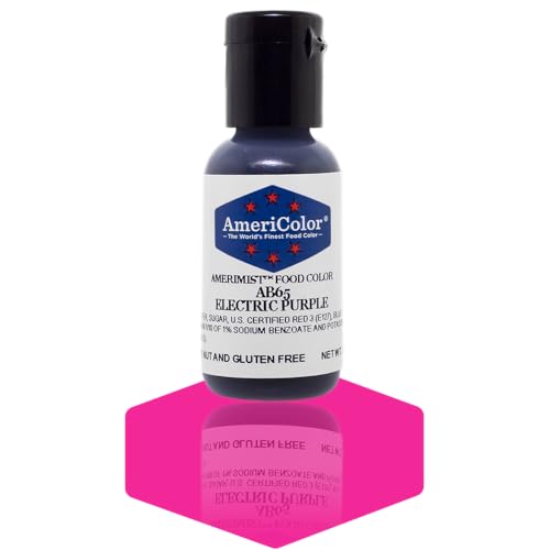 AmeriColor AmeriMist Electric Purple Airbrush Food Color, .65 oz