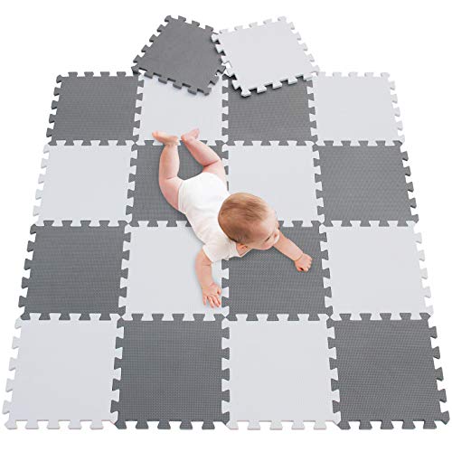 Image of meiqicool Foam Play Mat Thick Soft EVA Interlocking Foam Floor Mats Children Yoga Exercise Multi Jigsaw Puzzle Blocking Board Kids Playmats Play 18 Piece AL