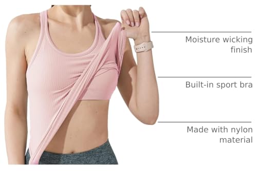 Image of sphinx cat Yoga Racerback Tank Top for Women with Built in Bra,Women's Padded Sports Bra Fitness Workout Running Shirts