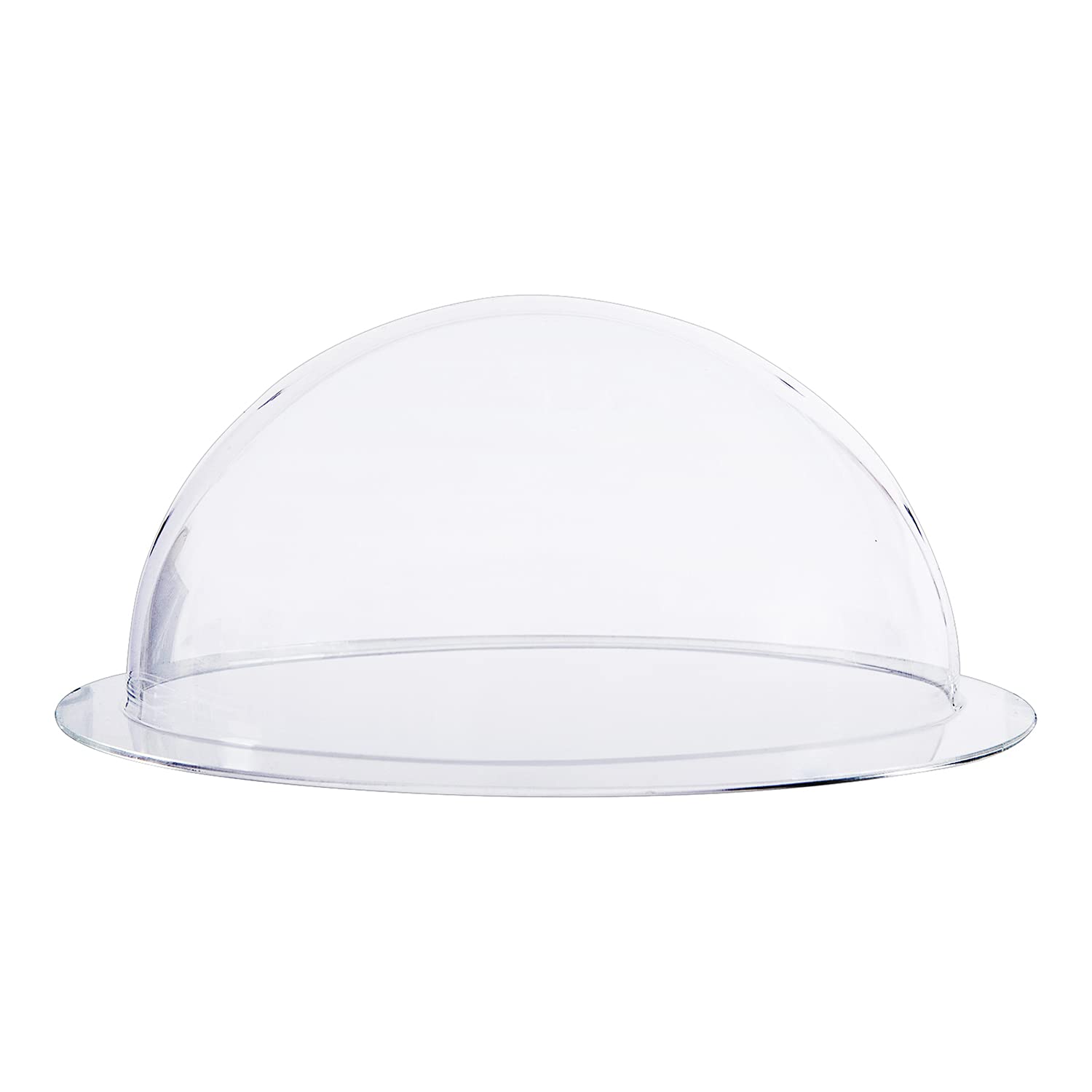 HMF 46735 Demi-sphère en acrylique, avec bord et capot en acrylique, pour le bricolage, diamètre : 35 cm, transparente
