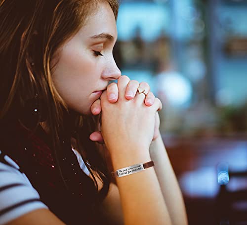 Yiyang Christian Gifts Leather Bracelet for Women Inspirational Faith Bible Verse Religious Jewelry Christmas Birthday Baptism Gift for Women3