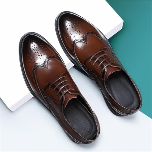 Mens Casual Business Dress Shoes Oxford Lace Up Leather Work Formal Footwear2
