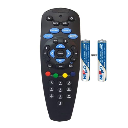 Image of 7-SAT Compatible with Tata Sky Remote Control Original (Come with 2 AAA Batteries)