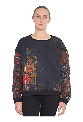 GaryGraham422 Unisex Patched Sweatshirt, Floral, Small