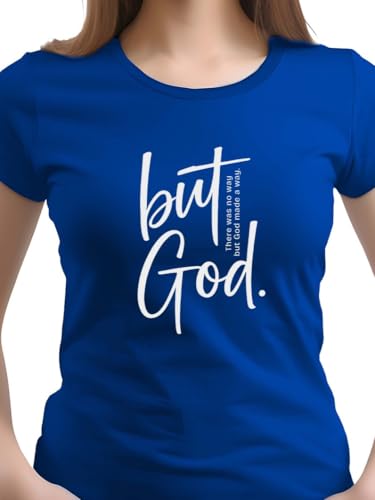 Image of XENOVAURBAN Women Cotton Printed Regular Fit T-Shirt | Stylish Round Neck Graphic Tshirt - WRN-BUTGOD1