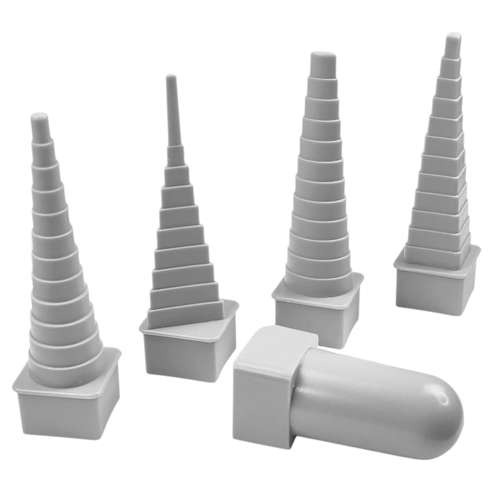 Udsknv[Ksl As Shown Mvosjfie 4 Piece Mandrel Wire Wrapping Tools Set,Includes Triangular, Round, Oval, Square And Plastic Handle For Metal Winding