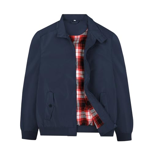 SUNDAY ROSE Harrington Jacket Mens Classic Retro Casual Vintage