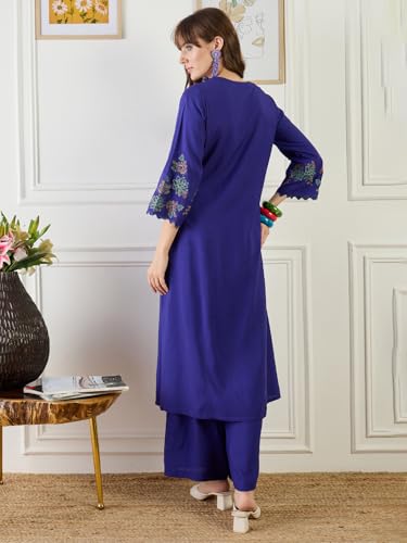 Image of INDO ERA Womens Viscose Rayon Printed Kurta Pant Set