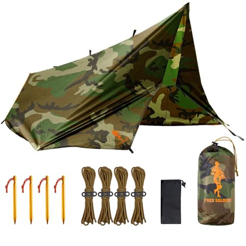 Leggero e portatile: con un peso di soli 1 kg, il tarp ultraleggero può essere facilmente piegato in una borsa portatile e facile da trasportare. Il pacchetto include 1 * tarp, 1 * custodia, 1 * sacchetto, 4 * corde, 4 * chiodi di fissaggio