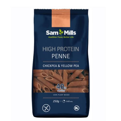 Pasta de proteínas sin gluten con alto contenido de proteínas 40%, 250 g. BIS016. Paquete de 6.