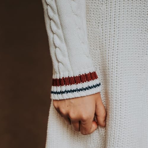 Image of Hope & Henry Girls' Milano Tipped Sweater Dress